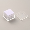 Square Transparent Plastic Loose Diamond Box CON-WH0084-52A-2