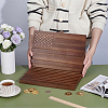 Wooden Commemorative Coin Organizer Slotted Display Stands ODIS-WH0086-228A-3
