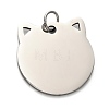 201 Stainless Steel Stamping Blank Tag Pendants STAS-H438-03P-1-1