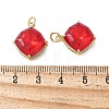 Brass Micro Pave Cubic Zirconia Pendants KK-F892-08G-3