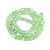 AB Color Plated Transparent Glass Beads Strands GLAA-G127-01-02K-3