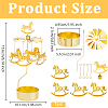 Stainless Steel Spinning Rotary Candle Holder Stand DIY-WH0304-976E-2