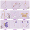 DIY Butterfly Climber Wrap Around Cuff Earring Making Kit DIY-SC0021-16-4