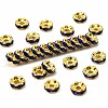 Brass Rhinestone Spacer Beads RB-A014-L6mm-05G-1