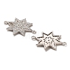 925 Sterling Silver Connector Charms STER-H110-04P-2