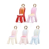Alloy Enamel Pendants ENAM-A012-13G-2