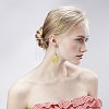 Acrylic & Alloy Dangle Earrings WGEBD91-05-2