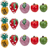 25Pcs 5 Styles Handmade Porcelain Beads PORC-PA0001-52-7