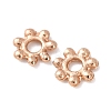 Light Gold Plated Alloy Flower Daisy Spacer Beads PALLOY-E385-04KCG-2