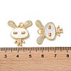 Brass Micro Pave Cubic Zirconia Pendants KK-B083-42G-3