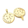 Brass Micro Pave Cubic Zirconia Pendants X-KK-Q809-06G-2