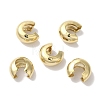 Brass Crimp Bead Cover KK-K383-07F-G-1