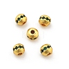 Brass Micro Pave Cubic Zirconia Beads KK-R216-08G-03-1