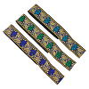 10.5M 3 Colors Ethnic Style Embroidery Polyester Ribbons OCOR-FG0001-67-1