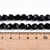 Natural Obsidian Beads Strands G-T139-8mm-50-5