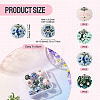 12Pcs 4 Styles Handmade Resin Indonesia Round Beads IPDL-TA0001-06-4