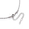 2MM 304 Stainless Steel Rope Chain Necklaces NJEW-N058-10P-2