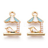 Light Gold Plated Alloy Charms ENAM-T009-44A-2