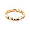304 Stainless Steel Rhinestone Rings STAS-D178-01G-02-2