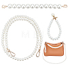 WADORN 3Pcs 3 Style Resin Imitation Pearl Purse Straps FIND-WR0009-56-1