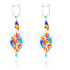 Alloy Enamel Hoop Earrings FS-WGD1429-01-2