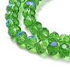 Electroplate Glass Beads Strands X1-EGLA-A034-T6mm-L08-3