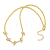 Brass Micro Pave Clear Cubic Zirconia Hot Pepper and Round Beaded Necklaces KK-CBA4547-15G-5
