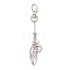 Moon Alloy Swivel Lobster Claw Clasps & Brass Cable Chains AJEW-JB01337-02-1