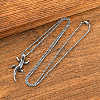 Vintage 304 Stainless Steel Pendant Necklaces for Men WG5B571-01-1
