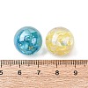 Transparent Resin & Natural Shell Beads X-RESI-B039-07-3