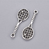 Tibetan Style Alloy Tennis Racket Pendants TIBEP-1020-AS-LF-2