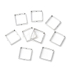 Tibetan Style Square Spacer Bead Frames for Jewelry Making X-EA565Y-NF-1