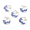 Alloy Enamel Pendants ENAM-E361-04P-02-1