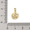 Brass Micro Pave Cubic Zirconia Pendants KK-U041-02G-01-3