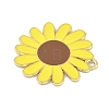 Bees Theme Alloy Enamel Pandants FIND-M083-06G-G-2