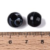 Natural Black Banded Agate(Dyed & Heated) European Beads G-Q607-03A-3
