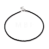 2 Pcs 2 Colors Black & White Glass Seed Beaded Necklaces Set NJEW-JN03802-4