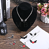 12Pcs 6 Styles Alloy Emanel Big Pendants FIND-SC0006-48-4