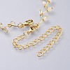 Glass Beads Choker Necklaces NJEW-JN02500-5