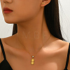 Stainless Steel Number 8-shaped Pendant Necklace & Stud Earrings Sets for Women Daily Casual and Party OF1174-5