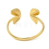 Butterfly Rack Plating Brass Micro Pave Cubic Zirconia Cuff Bangles BJEW-P336-07G-3