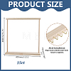 Rectangle Wooden Necklace Organizer Display Stands NDIS-WH0010-36B-2