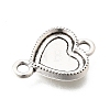 Tibetan Style Alloy Connector Cabochon Settings for Enamel FIND-D042-10B-AS-2
