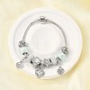 Alloy European Beads Charm Bracelets BJEW-F495-11P-1