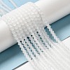 Imitate Austrian Crystal Frosted Glass Beads Strands GLAA-F029-TM4mm-B13-4