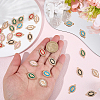 30Pcs 6 Colors Religion Alloy Enamel Virgin Mary Connector Charms FIND-SC0024-26-3