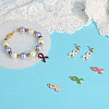 140Pcs 7 Colors Alloy Enamel Pendants ENAM-CD0001-13-8