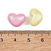 Textured Opaque ABS Imitation Pearl Beads X-MACR-K361-17-3