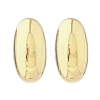 Oval Brass Stud Earrings EJEW-Q015-20B-G-4