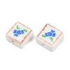 Printed Handmade Porcelain Beads PORC-G016-04C-3